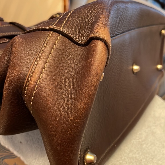 Brown leather Coach tote - Picture 12 of 13
